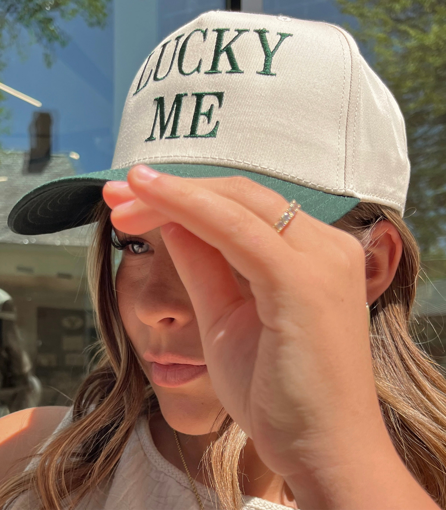 LUCKY ME trucker hat